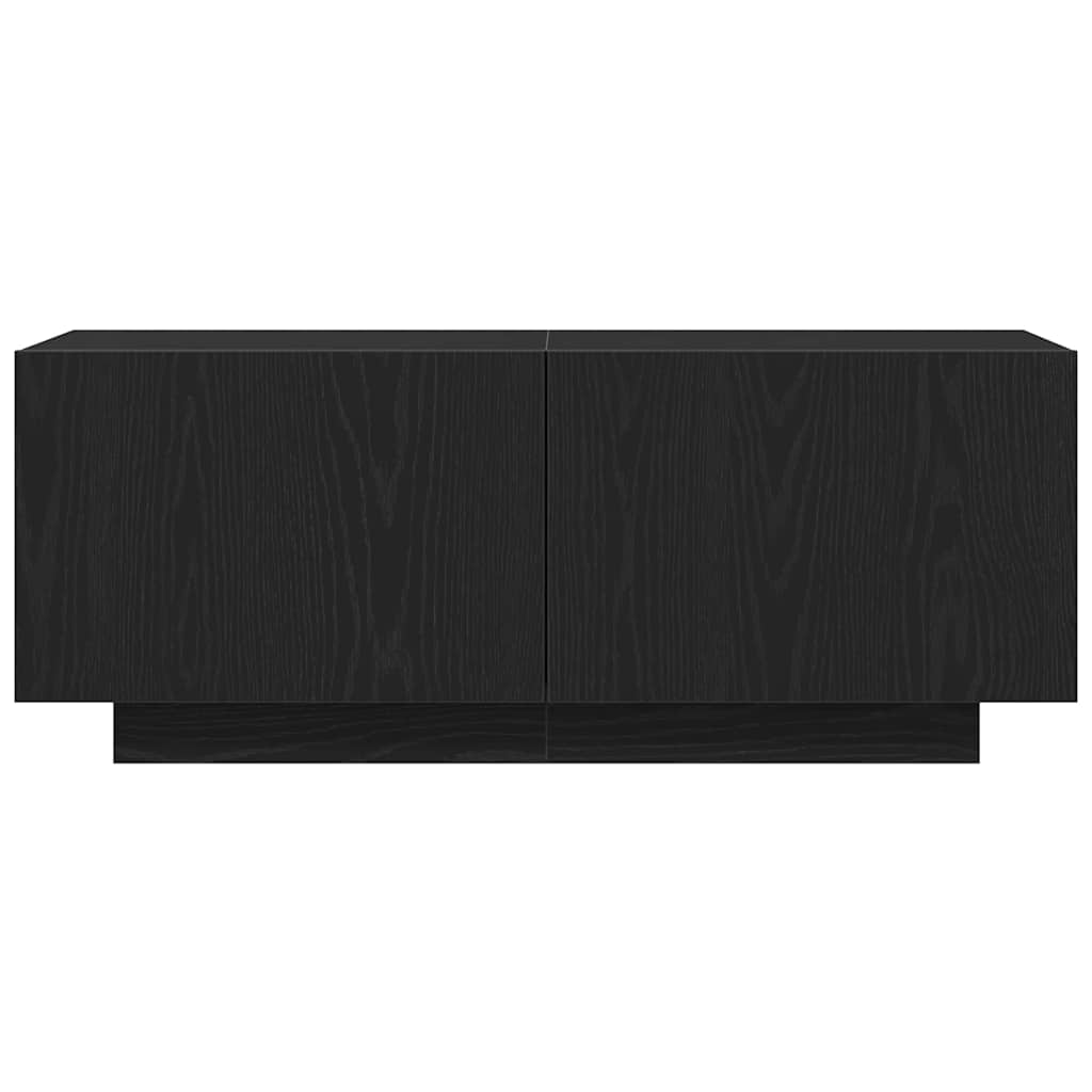 vidaXL TV-Schränk Schwarz Eichen-Optik 100 x 35 x 40 cm Holzwerkstoff