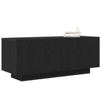 vidaXL TV-Schränk Schwarz Eichen-Optik 100 x 35 x 40 cm Holzwerkstoff