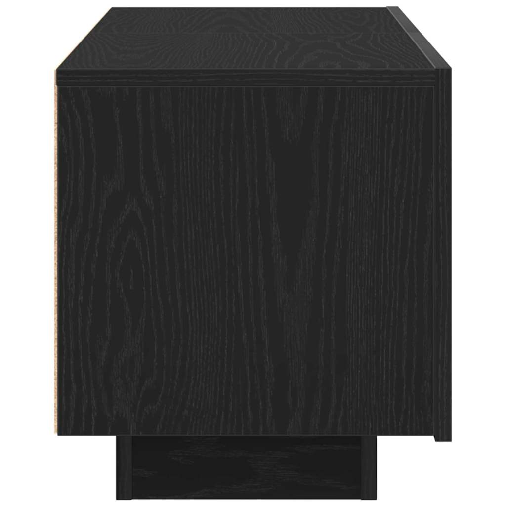 vidaXL TV-Schränk Schwarz Eichen-Optik 100 x 35 x 40 cm Holzwerkstoff