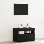 vidaXL Nachttisch Schwarz Eichen-Optik 60 x 35 x 40 cm Holzwerkstoff