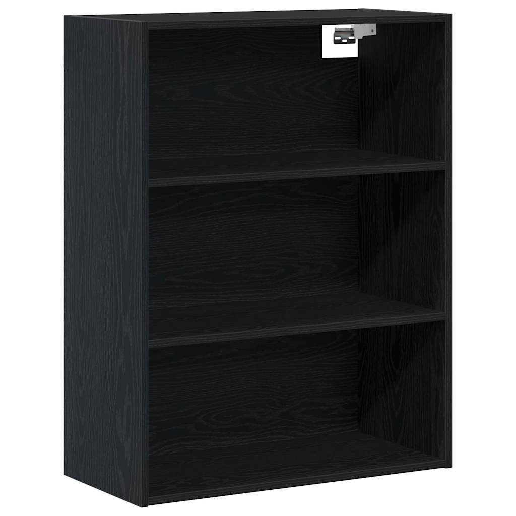 vidaXL Highboard 2 pcs Schwarz Eichen-Optik Holzwerkstoff