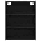 vidaXL Highboard 2 pcs Schwarz Eichen-Optik Holzwerkstoff