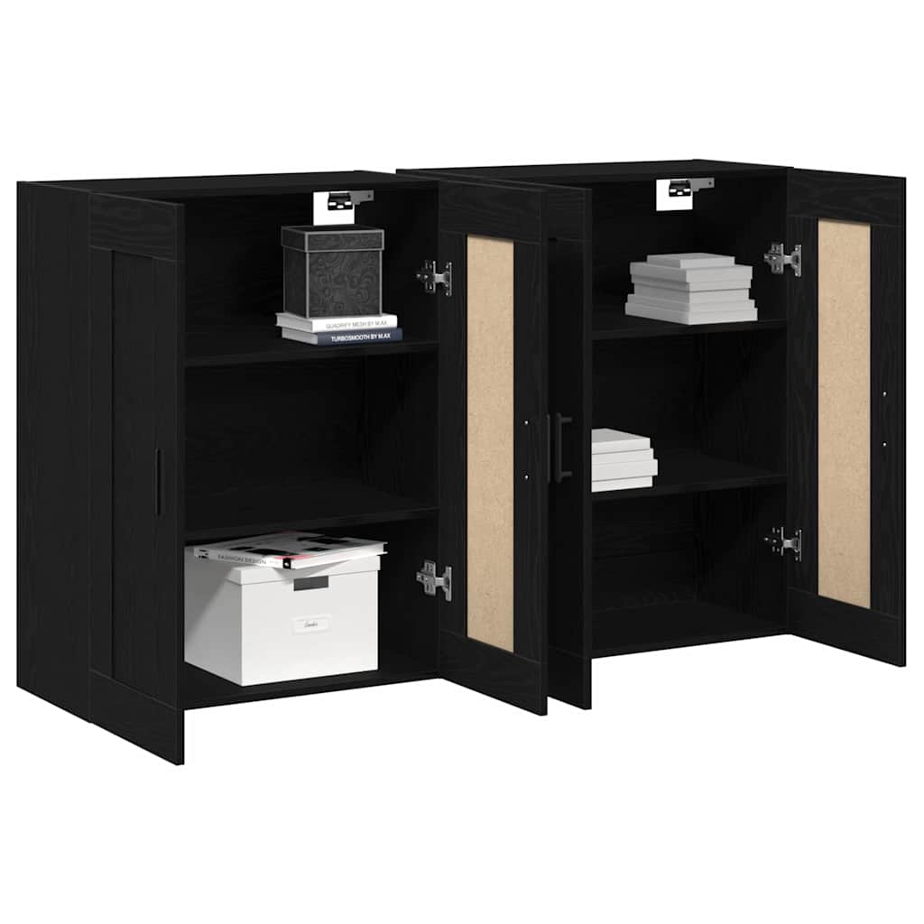 vidaXL Wandmontierter Schrank 2 pcs Artisan-Eiche 69,5 x 34 x 90 cm