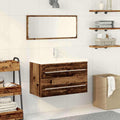 vidaXL Waschbeckenschrank mit Schubladen Altholz 80 x 38,5 x 48 cm