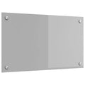 vidaXL Küchenrückwand Hellgrau 70 x 40 cm Gehärtetes Glas