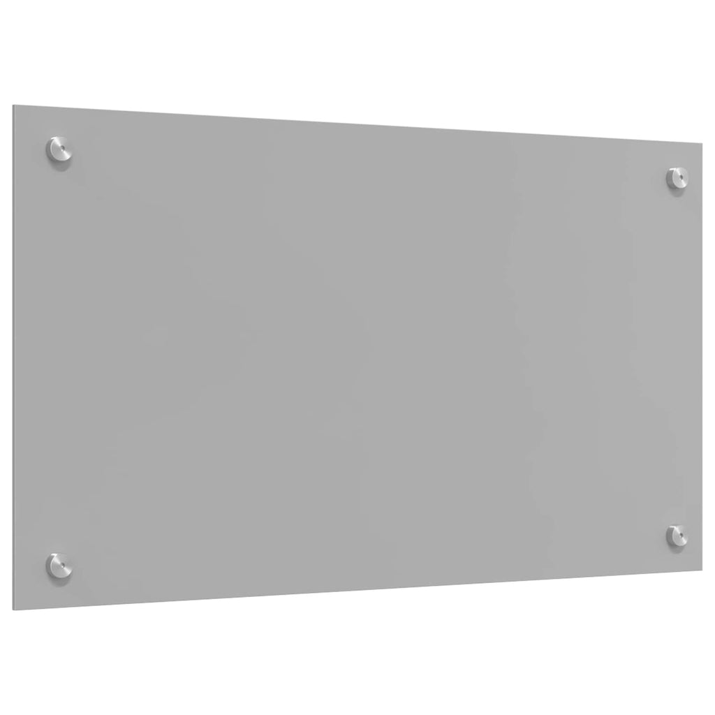 vidaXL Küchenrückwand Hellgrau 70 x 40 cm Gehärtetes Glas
