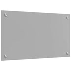 vidaXL Küchenrückwand Hellgrau 70 x 40 cm Gehärtetes Glas