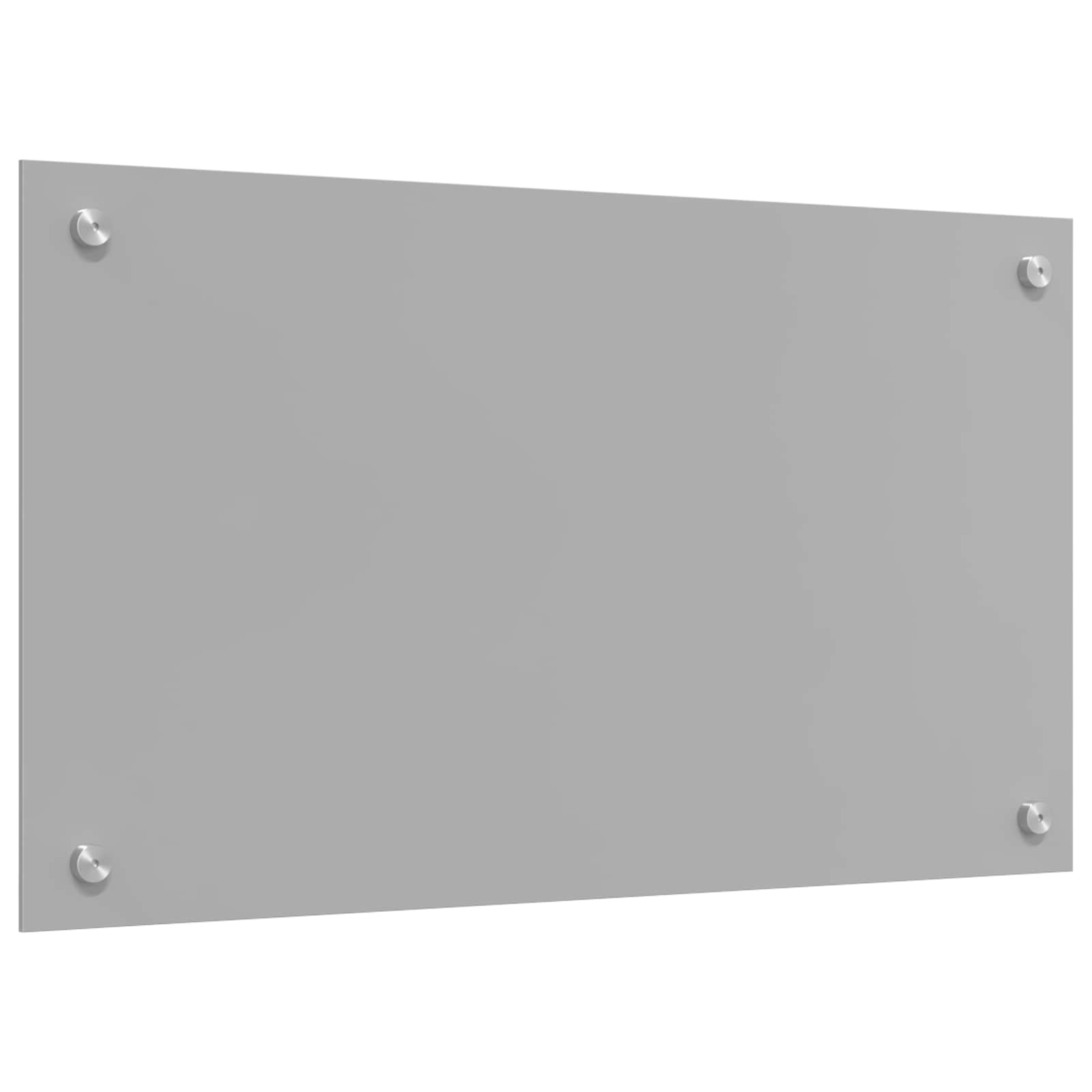 vidaXL Küchenrückwand Hellgrau 70 x 40 cm Gehärtetes Glas