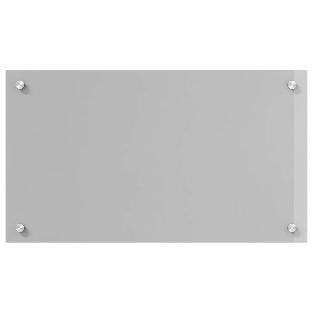 vidaXL Küchenrückwand Hellgrau 70 x 40 cm Gehärtetes Glas