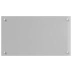 vidaXL Küchenrückwand Hellgrau 70 x 40 cm Gehärtetes Glas