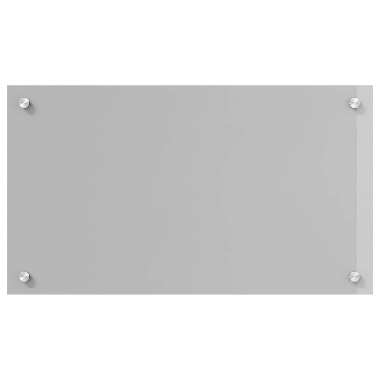 vidaXL Küchenrückwand Hellgrau 70 x 40 cm Gehärtetes Glas