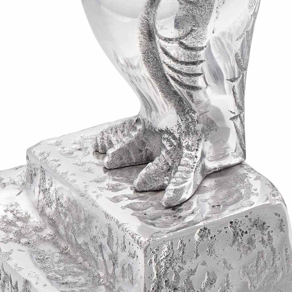 vidaXL Buchstützen 2 pcs Silber 12 x 9 x 19 cm Aluminium