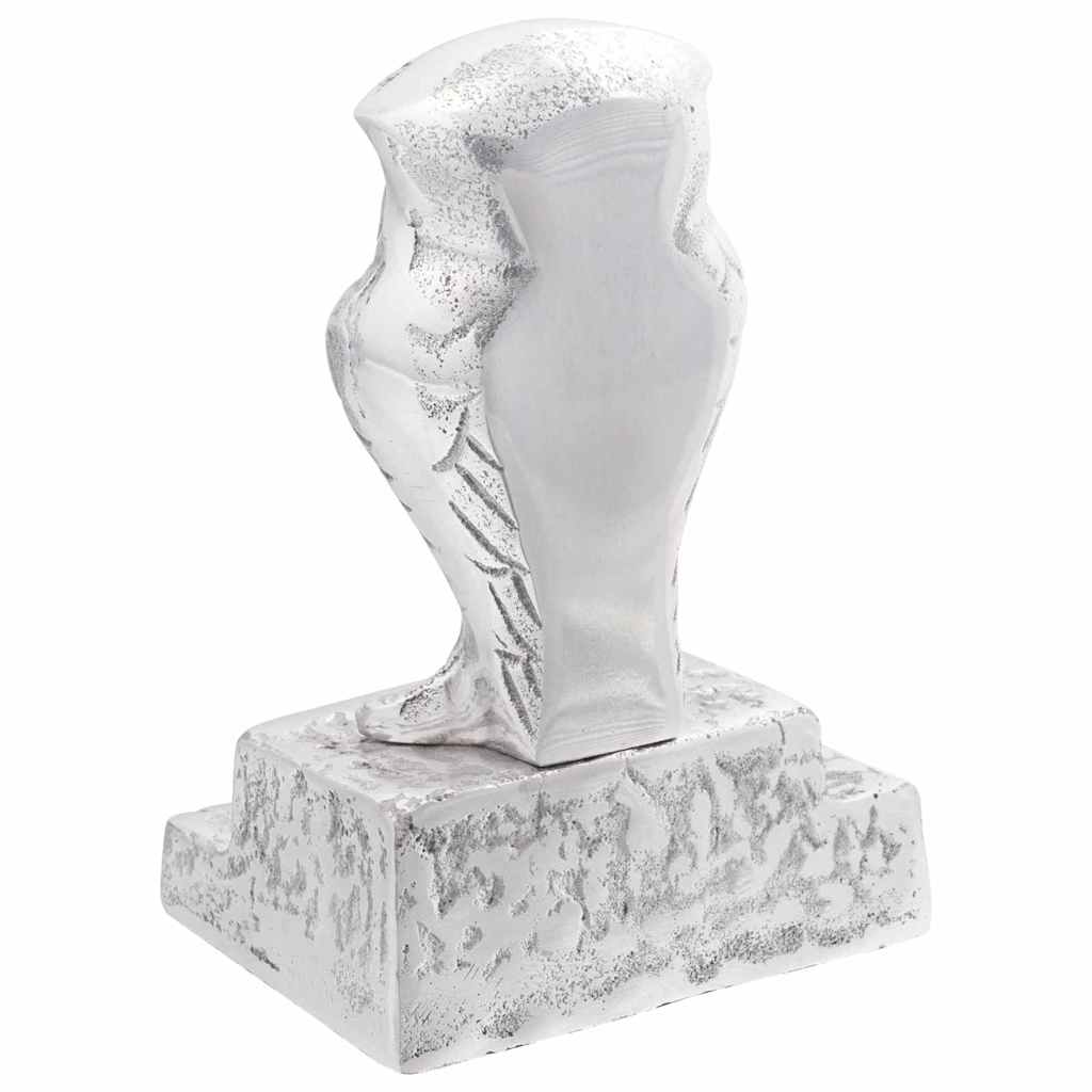 vidaXL Buchstützen 2 pcs Silber 12 x 9 x 19 cm Aluminium