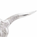 vidaXL Bullen Schädel Silber 49 x 10 x 36 cm Aluminium