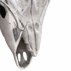 vidaXL Bullen Schädel Silber 49 x 10 x 36 cm Aluminium