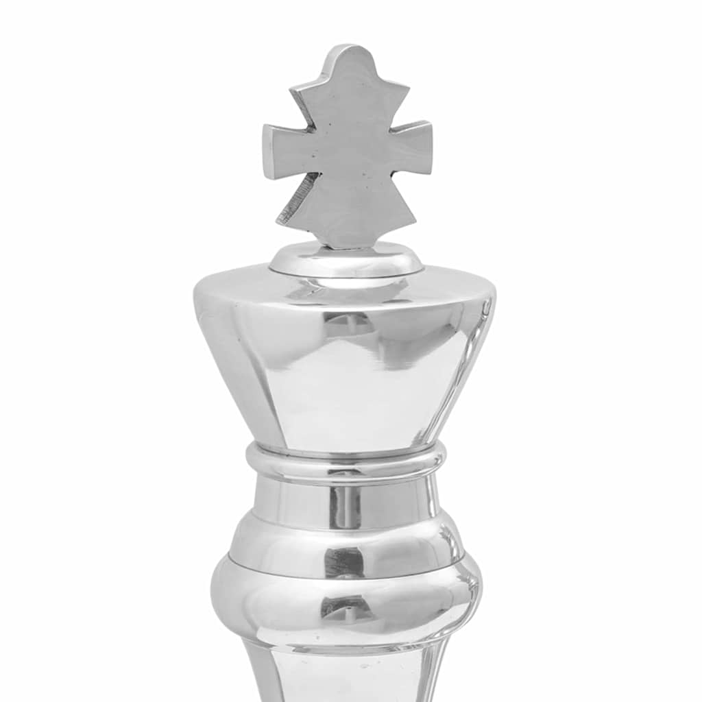 vidaXL Skulpturen 2 pcs Silber 17 x 17 x 42 cm Aluminium