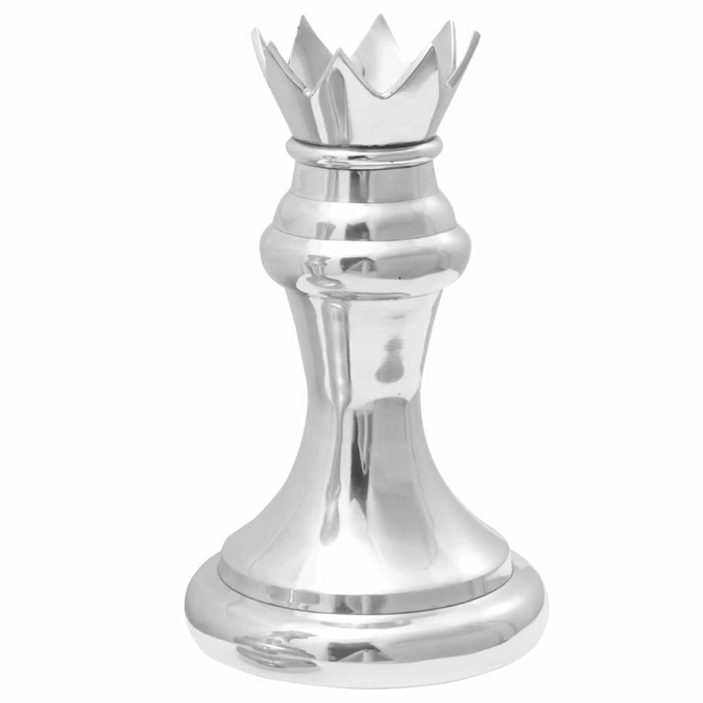 vidaXL Skulpturen 2 pcs Silber 17 x 17 x 42 cm Aluminium