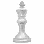 vidaXL Skulpturen 2 pcs Silber 17 x 17 x 42 cm Aluminium