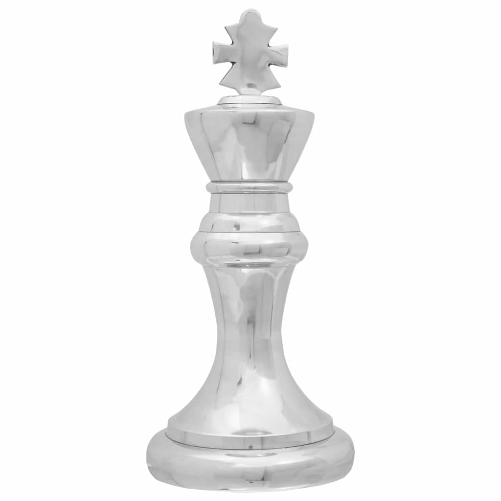 vidaXL Skulpturen 2 pcs Silber 17 x 17 x 42 cm Aluminium
