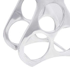 vidaXL Weinregal Silber 23 x 14 x 28 cm Aluminium