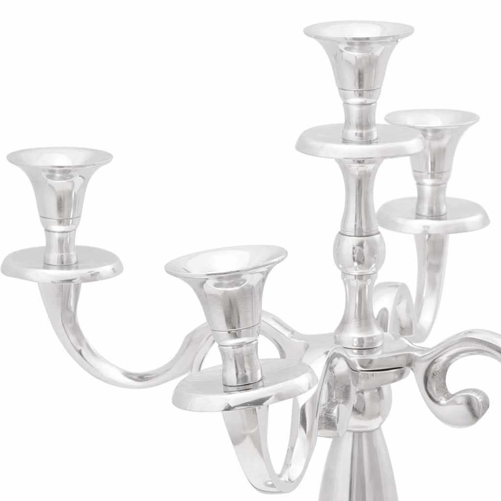 vidaXL Kerzenhalter Silber 39 x 39 x 60 cm Aluminium