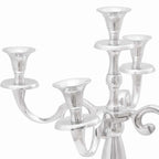 vidaXL Kerzenhalter Silber 39 x 39 x 60 cm Aluminium