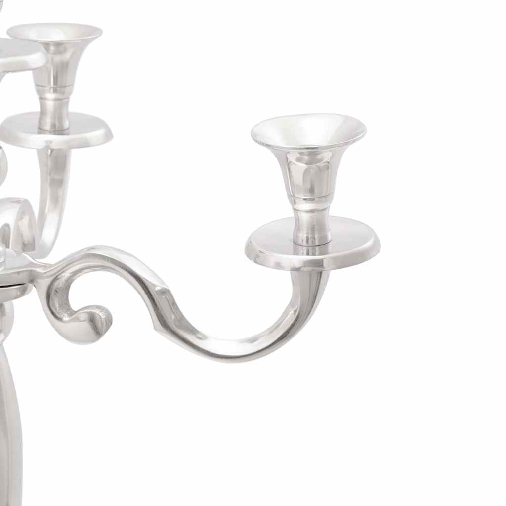 vidaXL Kerzenhalter Silber 39 x 39 x 60 cm Aluminium