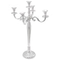 vidaXL Kerzenhalter Silber 39 x 39 x 60 cm Aluminium