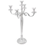 vidaXL Kerzenhalter Silber 39 x 39 x 60 cm Aluminium