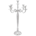 vidaXL Kerzenhalter Silber 39 x 39 x 60 cm Aluminium