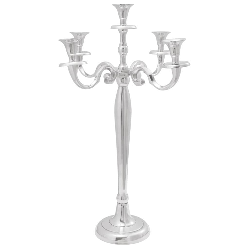 vidaXL Kerzenhalter Silber 39 x 39 x 60 cm Aluminium