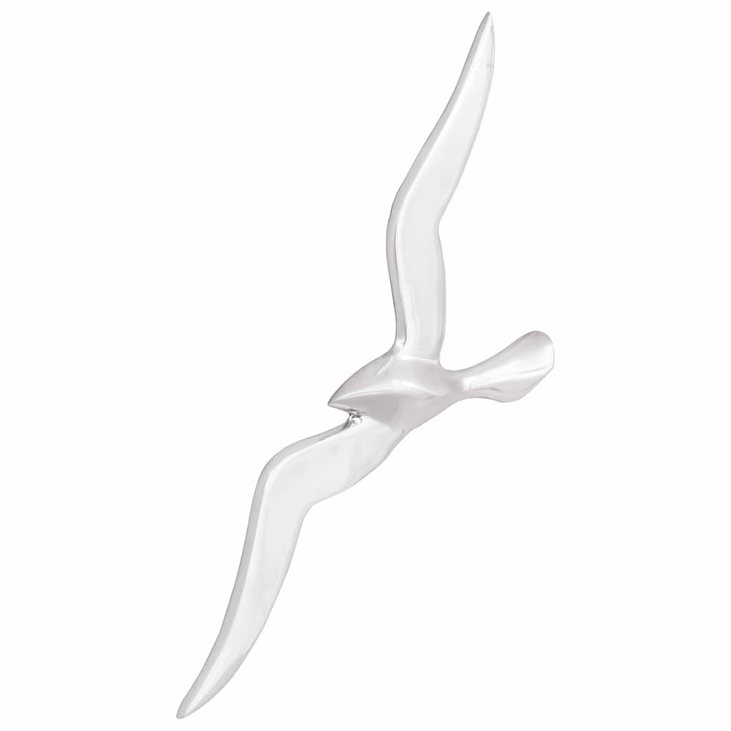 vidaXL Möwe 2 pcs Silber Aluminium