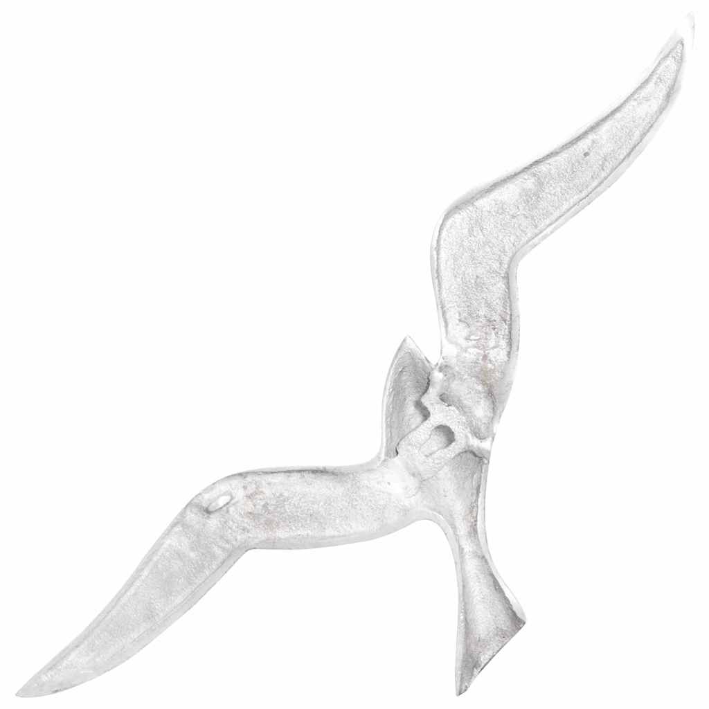 vidaXL Möwe 2 pcs Silber Aluminium