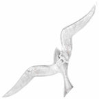 vidaXL Möwe 2 pcs Silber Aluminium