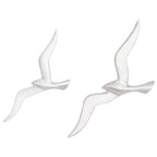 vidaXL Möwe 2 pcs Silber Aluminium