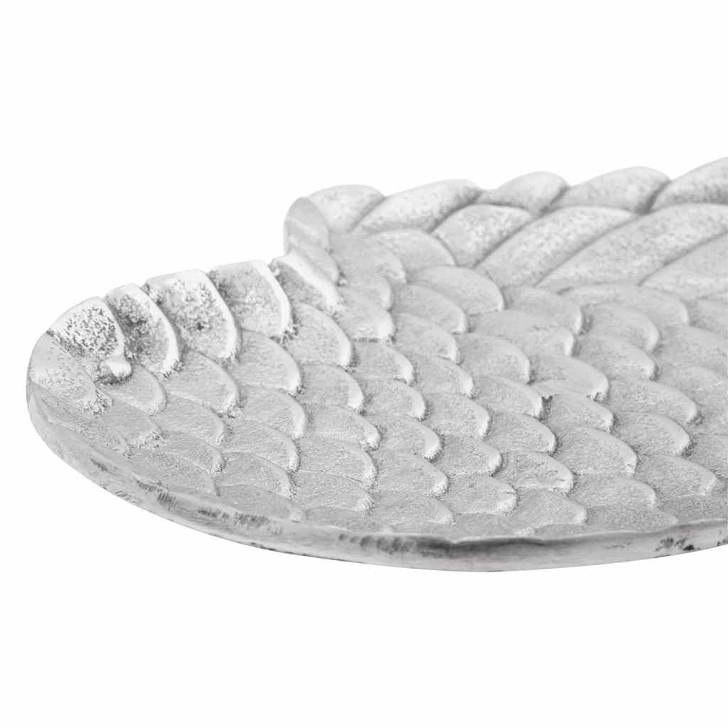vidaXL Obstkorb 2 pcs Silber 40 x 18 x 2,5 cm Aluminium