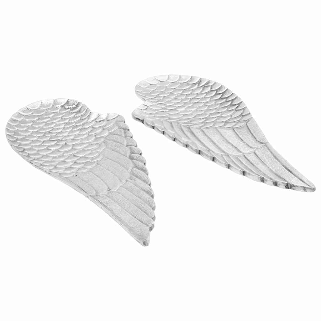 vidaXL Obstkorb 2 pcs Silber 40 x 18 x 2,5 cm Aluminium