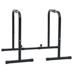 vidaXL Dip-Stange Schwarz 116 x 66 x 74,5 cm Pulverbeschichteter Stahl