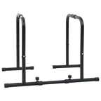 vidaXL Dip-Stange Schwarz 116 x 66 x 74,5 cm Pulverbeschichteter Stahl