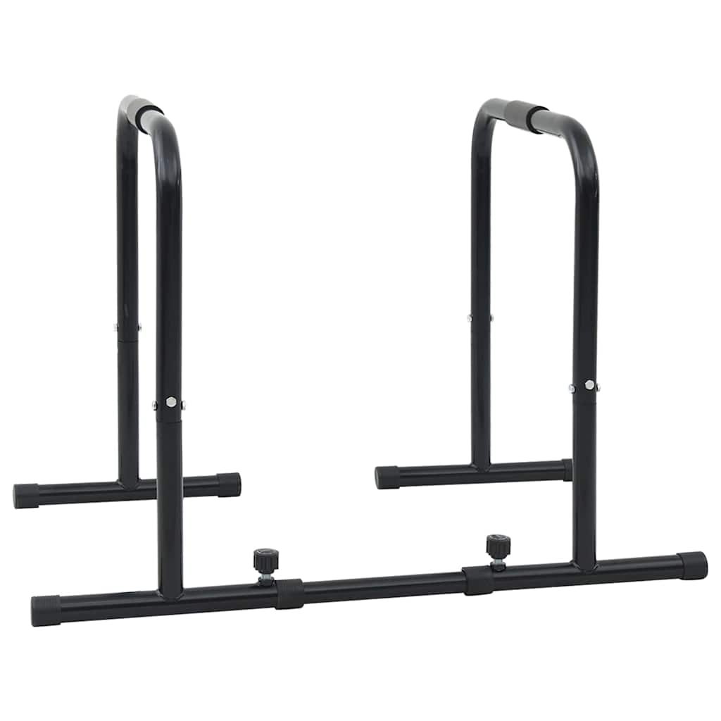 vidaXL Dip-Stange Schwarz 116 x 66 x 74,5 cm Pulverbeschichteter Stahl