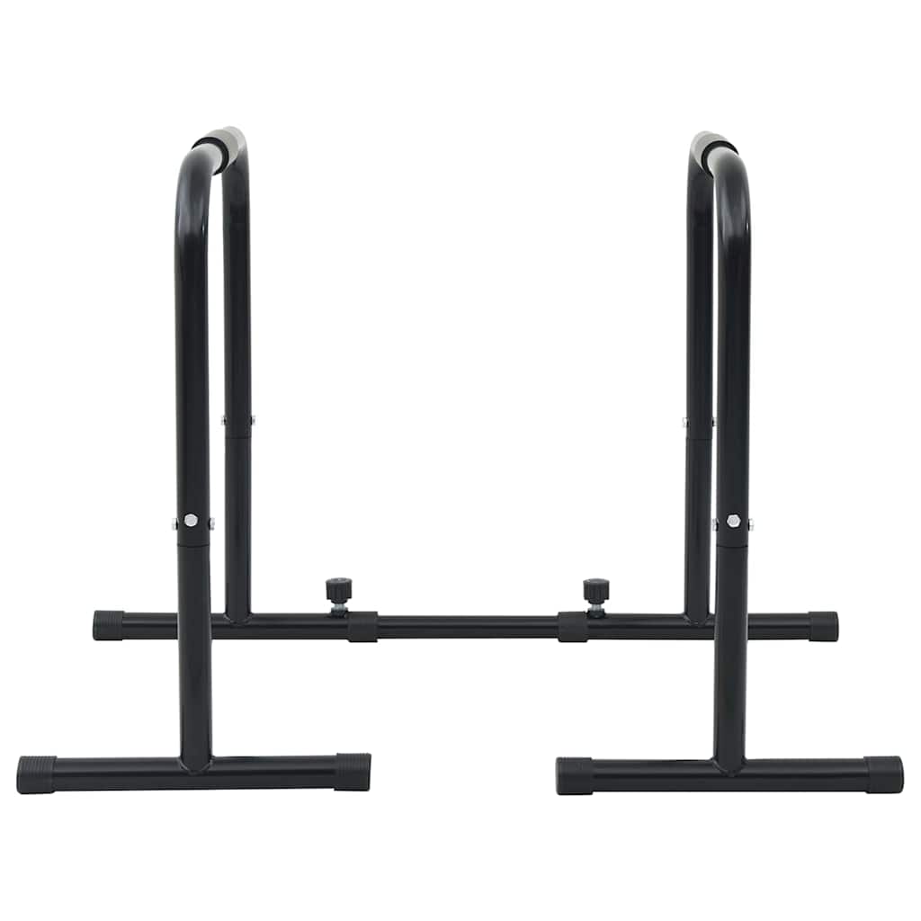 vidaXL Dip-Stange Schwarz 116 x 66 x 74,5 cm Pulverbeschichteter Stahl