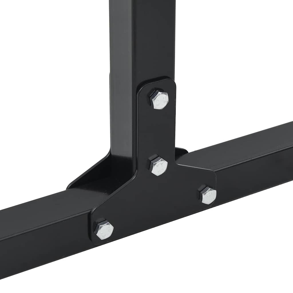 vidaXL Dip Station 2 pcs Schwarz 55 x 90 x 104.5 cm