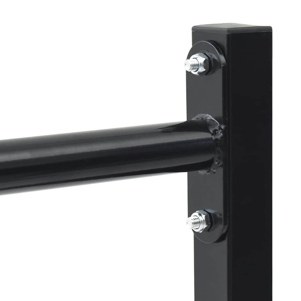 vidaXL Dip Station 2 pcs Schwarz 55 x 90 x 104.5 cm