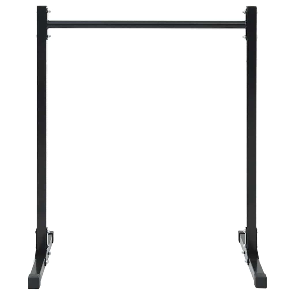 vidaXL Dip Station 2 pcs Schwarz 55 x 90 x 104.5 cm