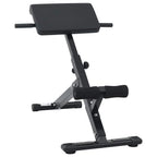 vidaXL Hyperextensionsbank Schwarz 100,5 x 70 x 78 cm