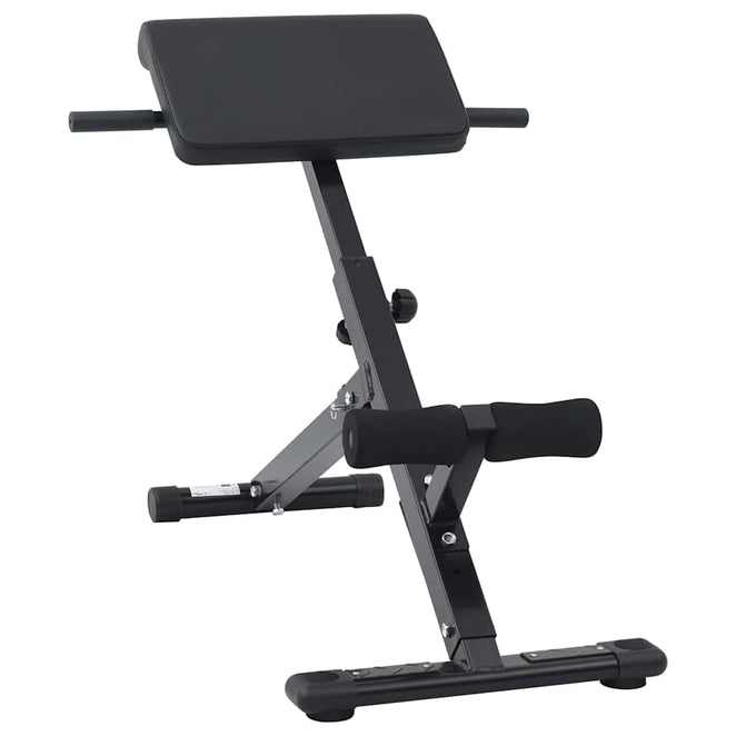 vidaXL Hyperextensionsbank Schwarz 100,5 x 70 x 78 cm