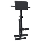 vidaXL Hyperextensionsbank Schwarz 100,5 x 70 x 78 cm