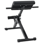 vidaXL Hyperextensionsbank Schwarz 100,5 x 70 x 78 cm
