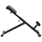 vidaXL Hyperextensionsbank Schwarz 100,5 x 70 x 78 cm