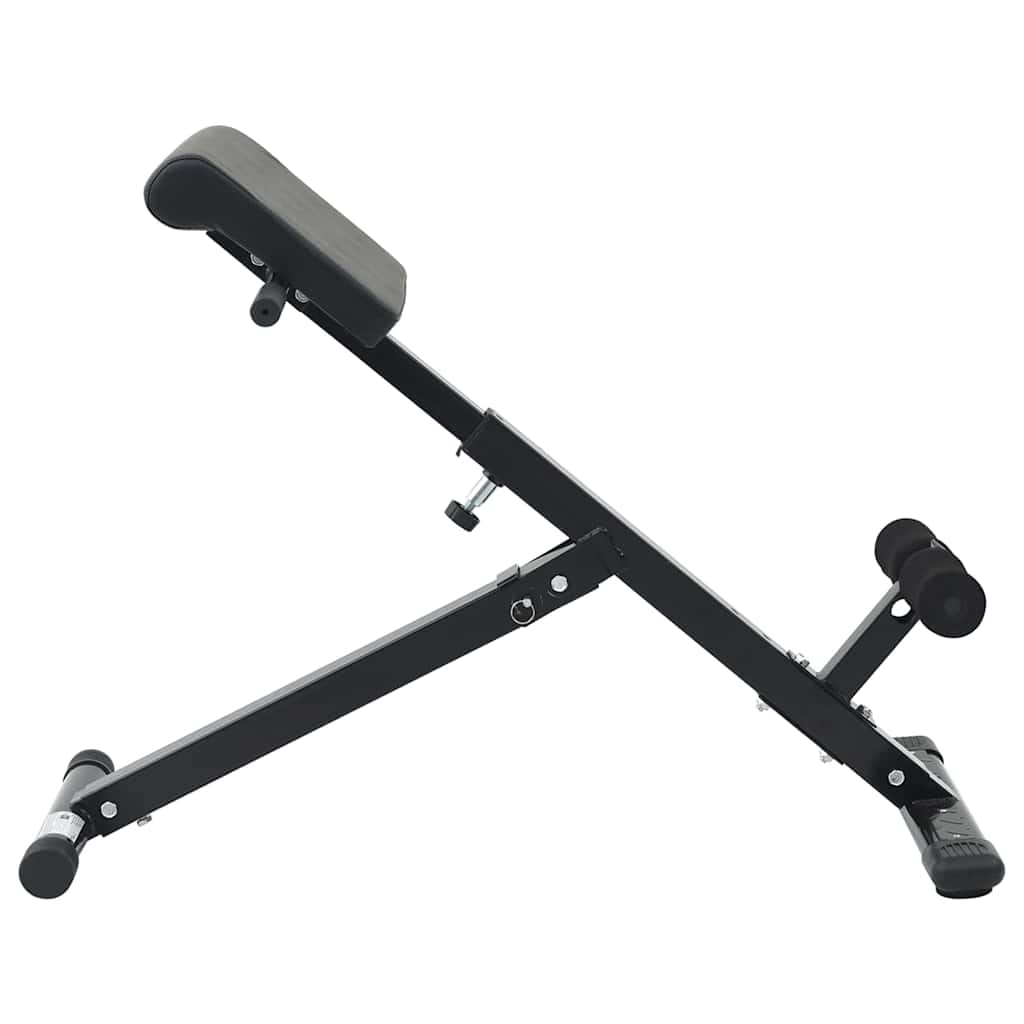 vidaXL Hyperextensionsbank Schwarz 100,5 x 70 x 78 cm